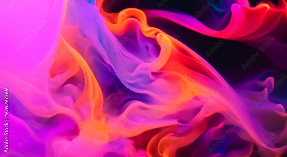 The vibrant smoke flows with grace, creating a captivating and ethereal visual experience that mesmerizes the viewer