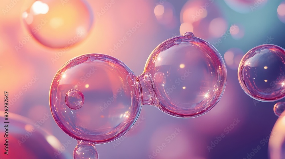 Colorful soap bubbles floating in a dreamy background, creating a whimsical and vibrant atmosphere. Colorful soap bubbles floating in a dreamy background, creating a whimsical and vibrant atmosphere.