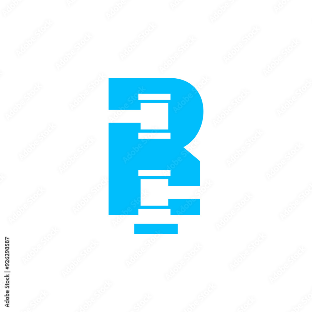 vector logo font, initials, and letter, with a negative effect of the judge's hammer as a symbol of justice vector logo font, initials, and letter, with a negative effect of the judge's hammer as a symbol of justice