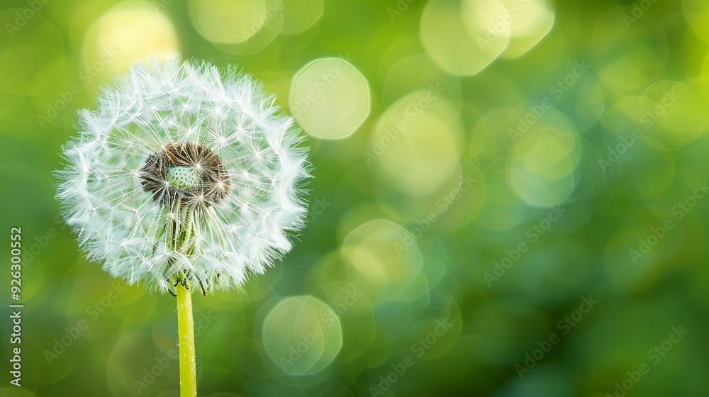 Whimsical Dandelion Dreams: Close-up of Vibrant Yellow Flower in a Field of Greenery Whimsical Dandelion Dreams: Close-up of Vibrant Yellow Flower in a Field of Greenery