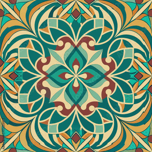 Colorful modern pattern background