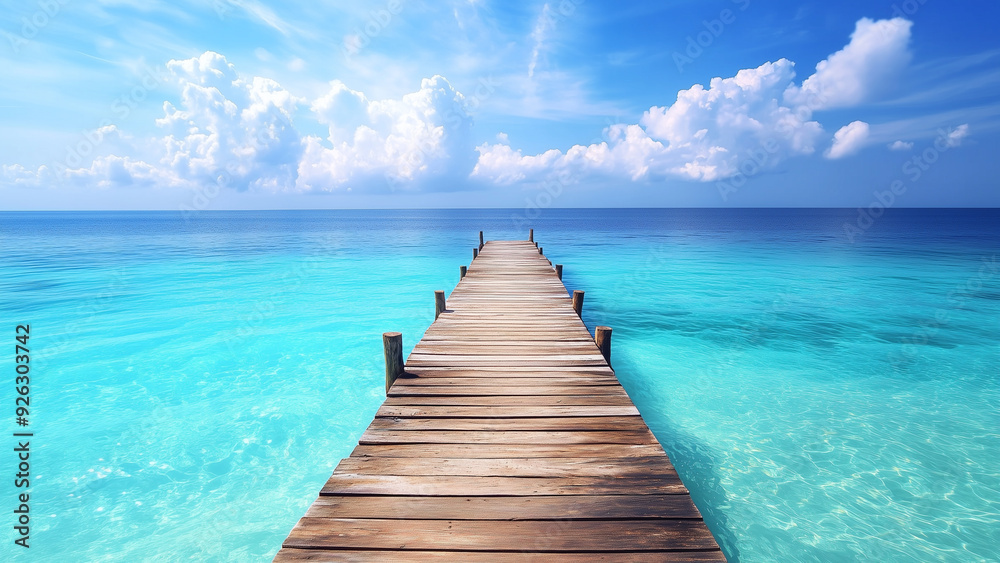 Fantasy Pier in Turquoise Waters Fantasy Pier in Turquoise Waters