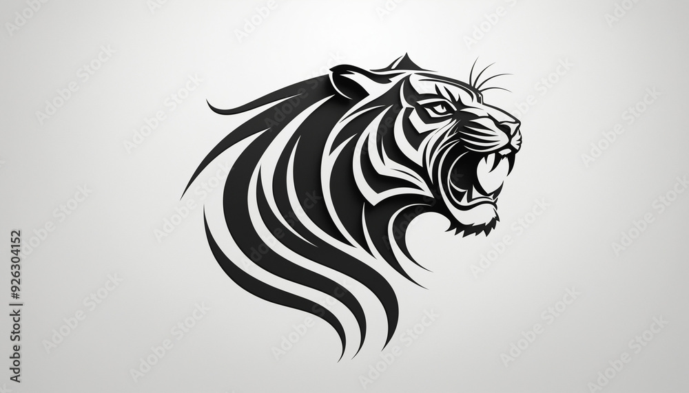 Logo tigre animal sauvage marque entreprise icône mascotte sport. Logo tigre animal sauvage marque entreprise icône mascotte sport.