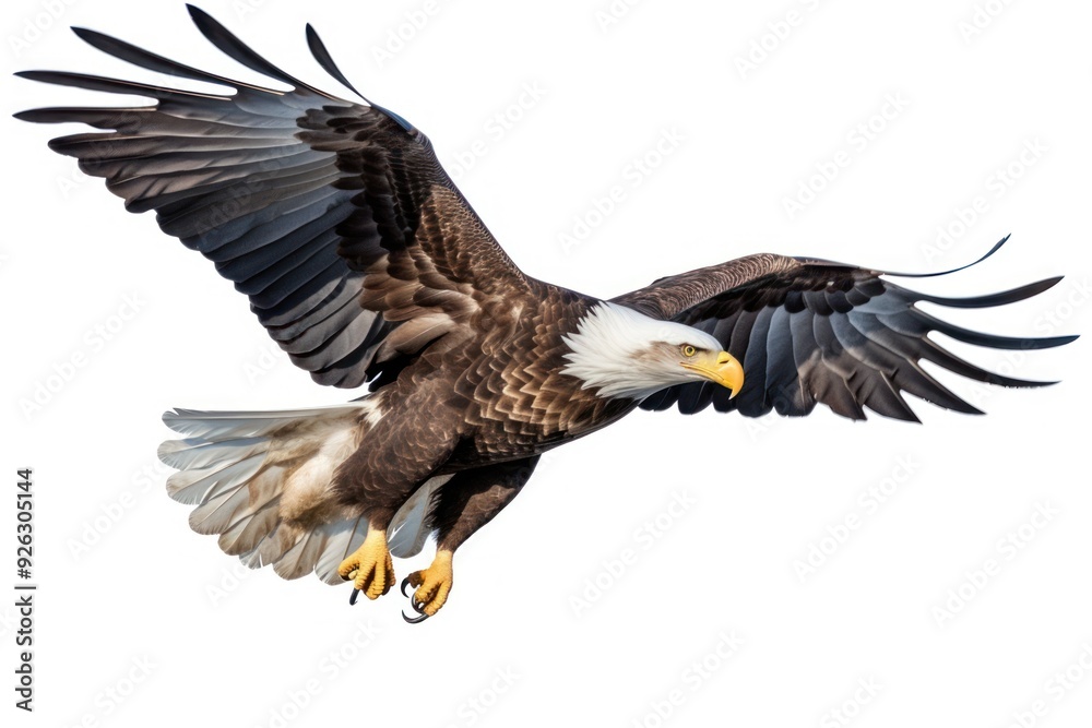 Obraz premium Bald eagle flying animal bird.