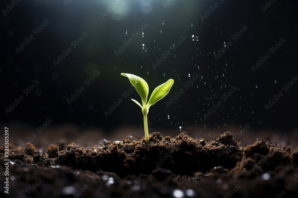 Sprout soil outdoors plant. Sprout soil outdoors plant.