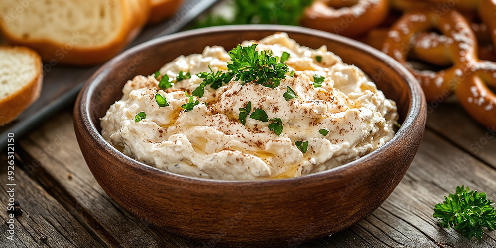Obatzda: Obatzda is a creamy, tangy cheese spread made from camembert or brie cheese mixed with butter, spices, and a touch of beer. Obatzda: Obatzda is a creamy, tangy cheese spread made from camembert or brie cheese mixed with butter, spices, and a touch of beer.