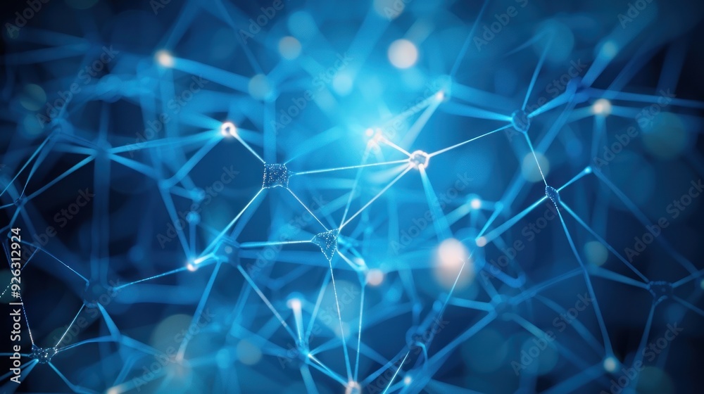 Abstract Blue Network Abstract Blue Network