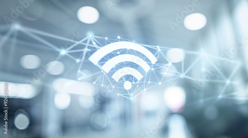 Wifi Symbol with Network Connections