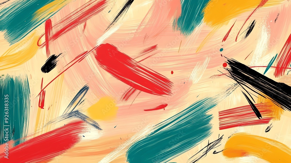 Obraz premium Abstract Brushstroke Artwork