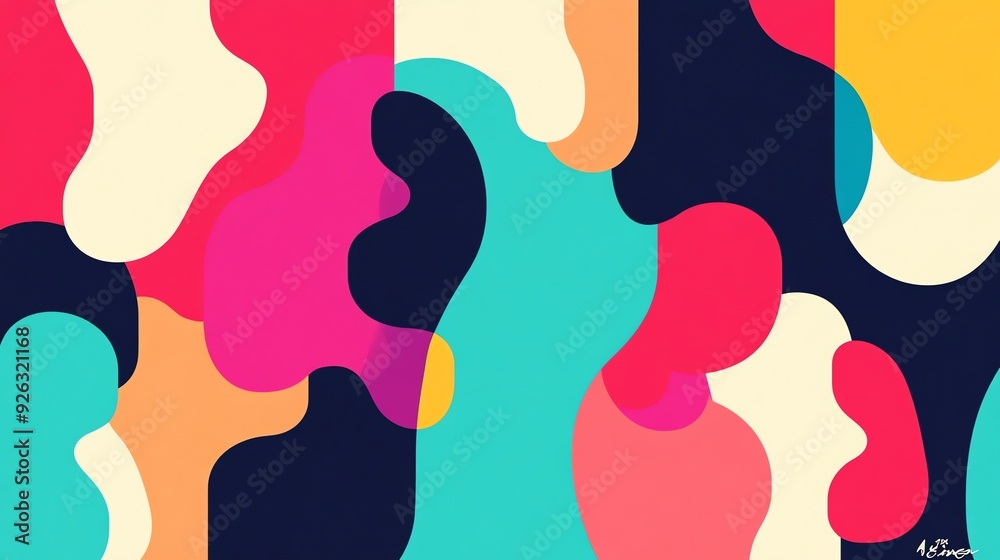 Abstract Colorful Shapes Background Abstract Colorful Shapes Background