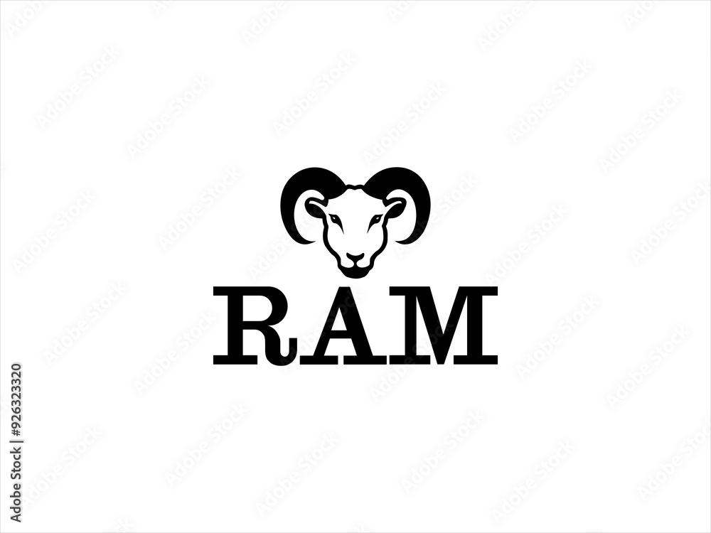 Fototapeta premium Ram Logo Images vector logo