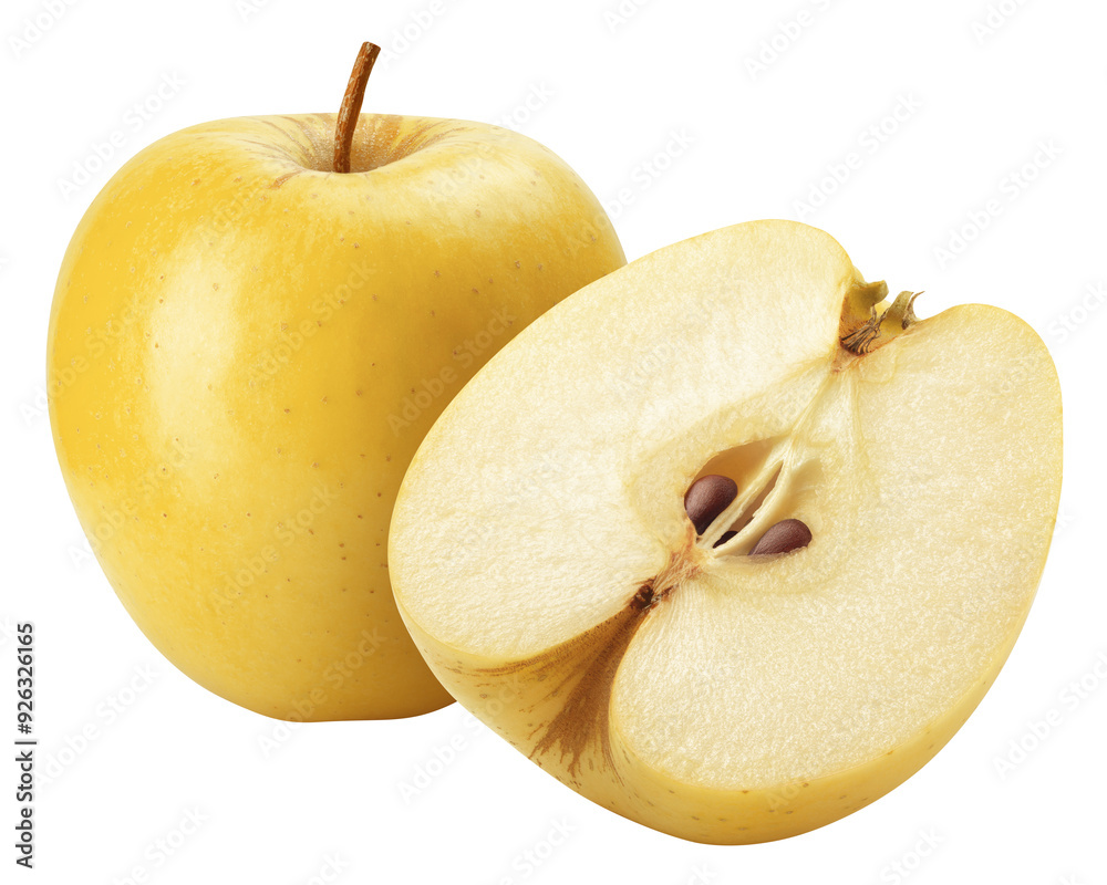 yellow Apple isolated on white background, full depth of field yellow Apple isolated on white background, full depth of field