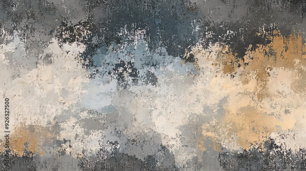 Abstract Painting with Warm and Cool Colors Abstract Painting with Warm and Cool Colors