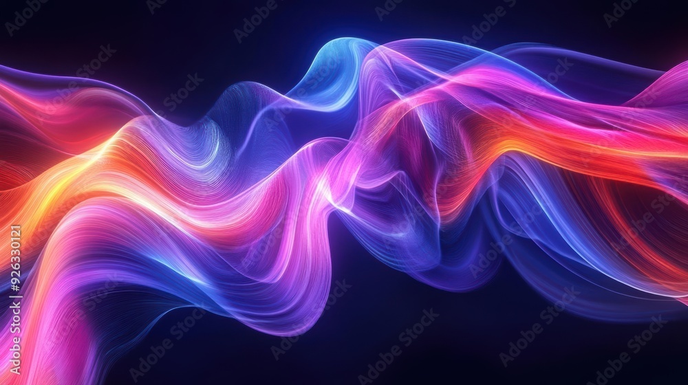 Vibrant abstract wave of colorful light, flowing in an artistic and fluid manner, perfect for backgrounds and digital designs. Vibrant abstract wave of colorful light, flowing in an artistic and fluid manner, perfect for backgrounds and digital designs.