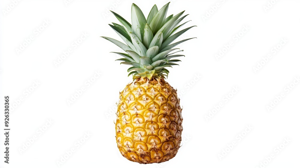 Fresh Pineapple Isolated on White Background Fresh Pineapple Isolated on White Background