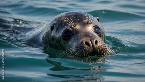 A seal that swims in the sea