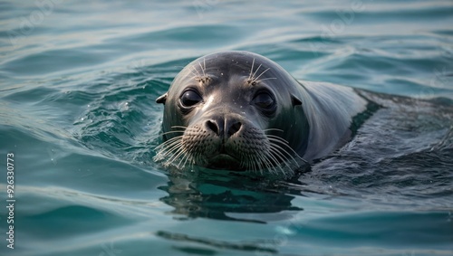 A seal that swims in the sea