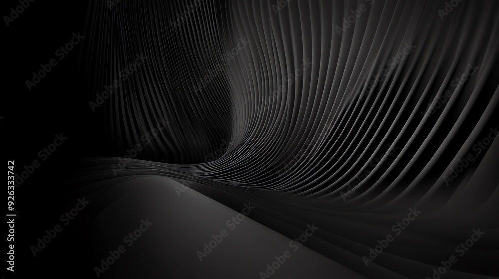 Abstract Black and White Swirling Lines Background Abstract Black and White Swirling Lines Background