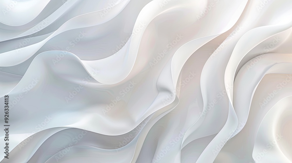 Fototapeta premium Abstract background in white and gray tones, featuring subtle, blurred patterns. A light, pale vector backdrop with an abstract geometric design