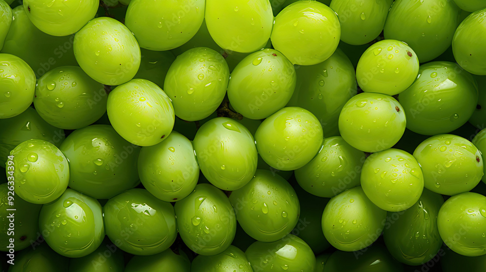 Flat Lay Photography of Green Grapes in Full Frame Flat Lay Photography of Green Grapes in Full Frame