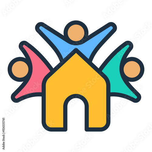 Community Building Icon