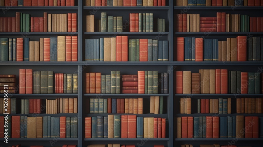 A Wall of Books: A Classic Library Setting A Wall of Books: A Classic Library Setting