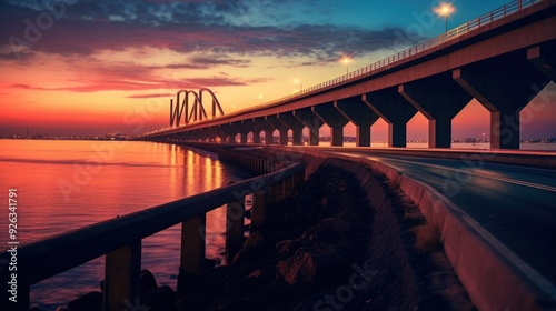 Wallpaper Mural Sunset Bridge Torontodigital.ca