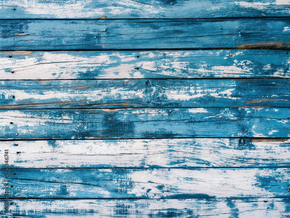 Obraz premium Blue Wood Texture