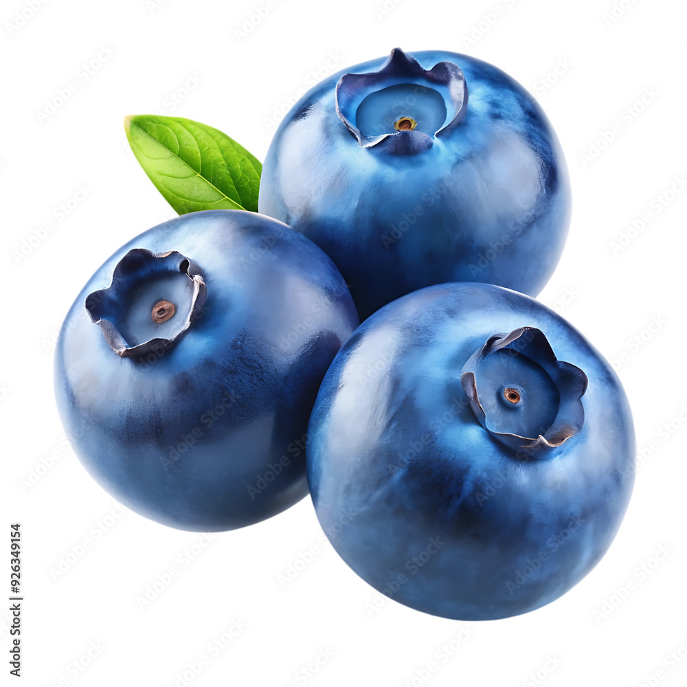 Obraz premium blueberries on a white background