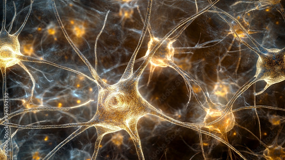 Brain Texture Cladding Microscopic image of brain tissue with detailed neuron networks ...