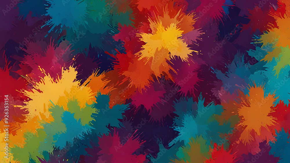 abstract colorful background with splashes