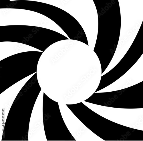 Abstract background inside of a gun barrel. Spiraled interior of a gun. 007 logo. Abstract background.