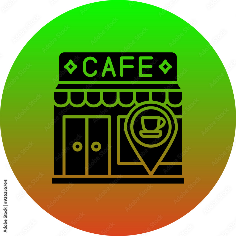 Cafe location Icon Cafe location Icon