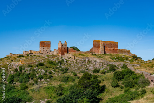 Views around the Danish Island of Bornholm Hammershus Castle