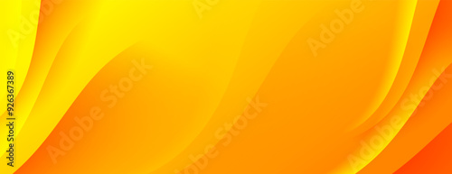 yellow orange abstract wavy lines texture background with copy space