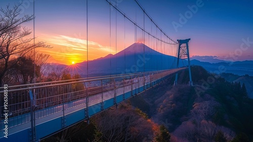 Thrilling Heights: Kokonoe Yume Suspension Bridge, Japan's Tallest Walkway Over the Valley photo