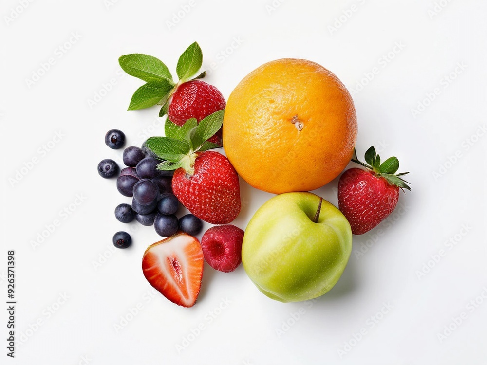 Original fruit stock white background and multi fruit, ai generated. Original fruit stock white background and multi fruit, ai generated.