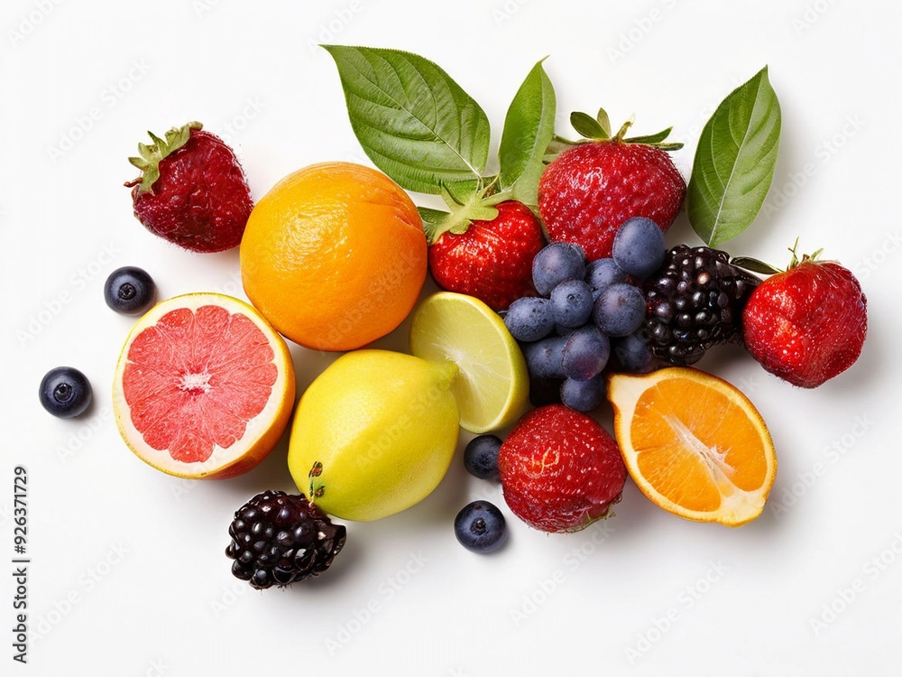 Original fruit stock white background and multi fruit, ai generated. Original fruit stock white background and multi fruit, ai generated.