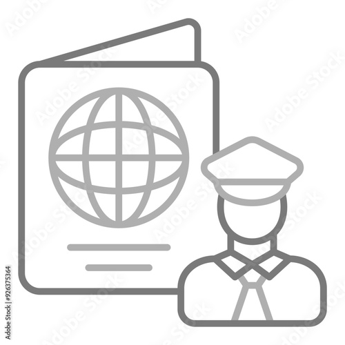 Passport control Icon