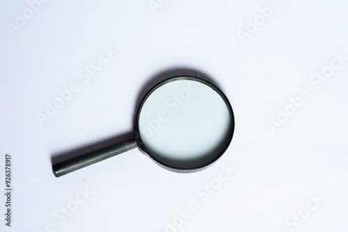magnifying glass on a white background