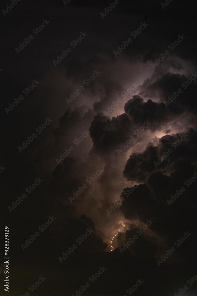 Obraz premium Tempesta di fulmini