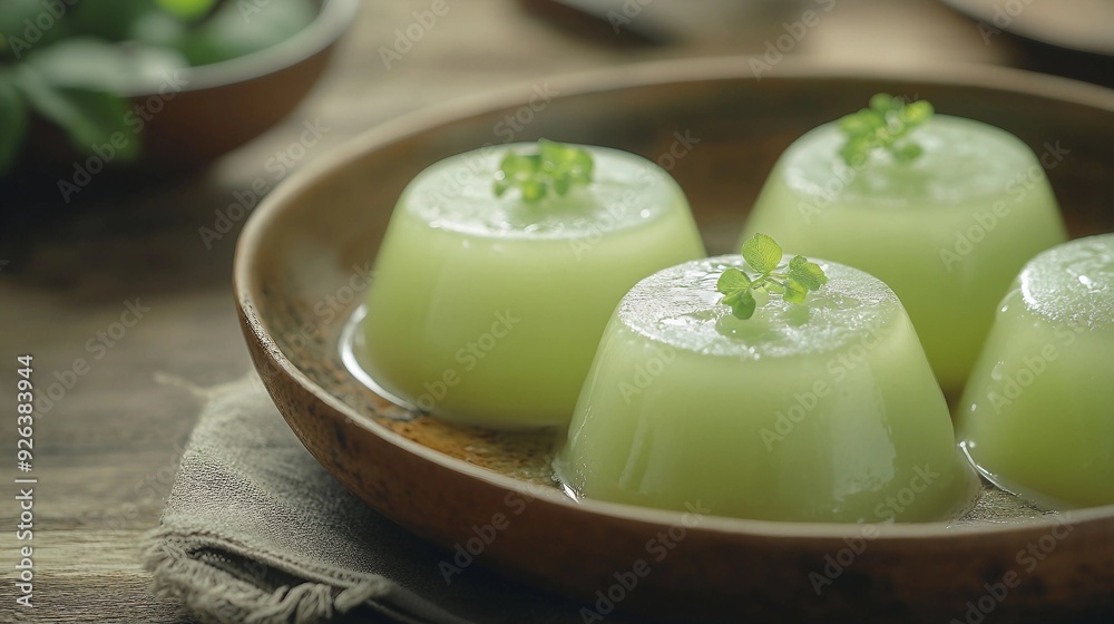 Delicious Mung Bean Cake Lvdougao: Traditional Chinese Summer Dessert Delight Delicious Mung Bean Cake Lvdougao: Traditional Chinese Summer Dessert Delight