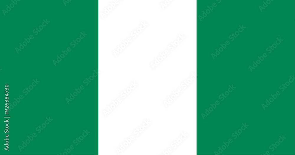 Obraz premium Nigeria Flag Illustration
