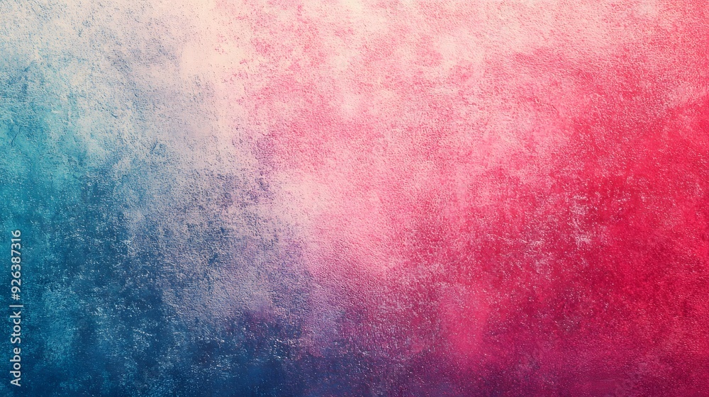 Abstract grainy noise texture with a vibrant color gradient of red, pink, and cyan blue, perfect for creating dynamic banners, poster covers, or backdrop designs Abstract grainy noise texture with a vibrant color gradient of red, pink, and cyan blue, perfect for creating dynamic banners, poster covers, or backdrop designs