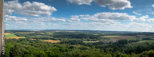 View of the Chemin des Dames plateau in the Aisne. France. Panorama