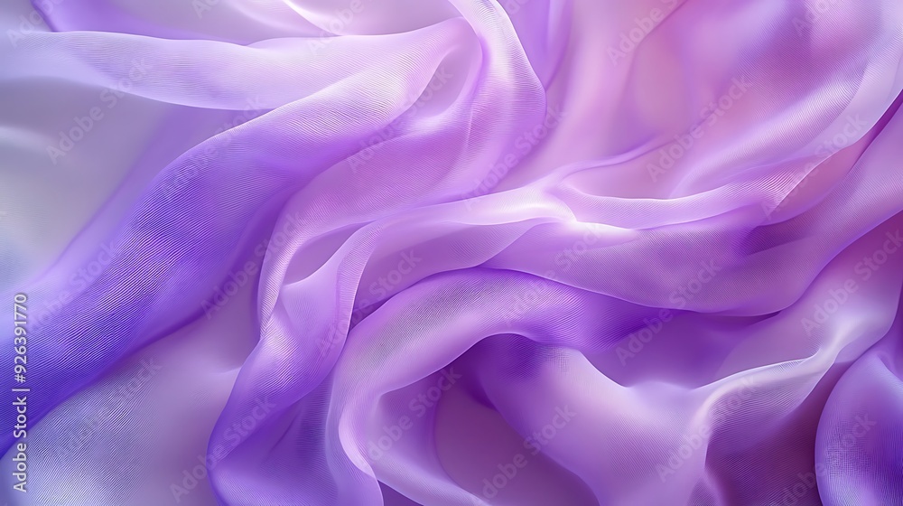 A close-up of a flowing purple fabric with a slight gradient of color. The fabric is soft and delicate, with a subtle sheen. The folds and creases of the fabric create a beautiful abstract pattern. A close-up of a flowing purple fabric with a slight gradient of color. The fabric is soft and delicate, with a subtle sheen. The folds and creases of the fabric create a beautiful abstract pattern.