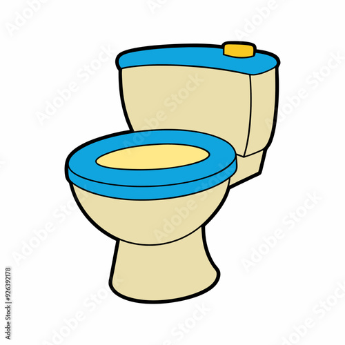 Toilet clipart illustration