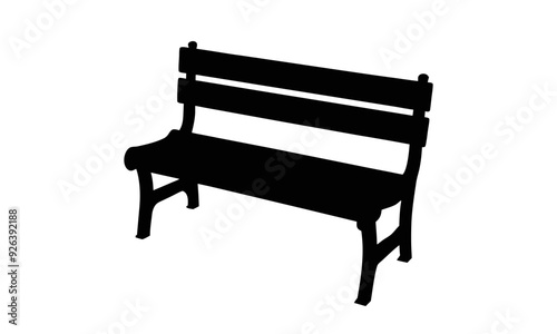 Titan bench silhouette illustration