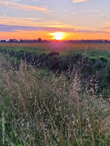 Tramonto a Bertonico