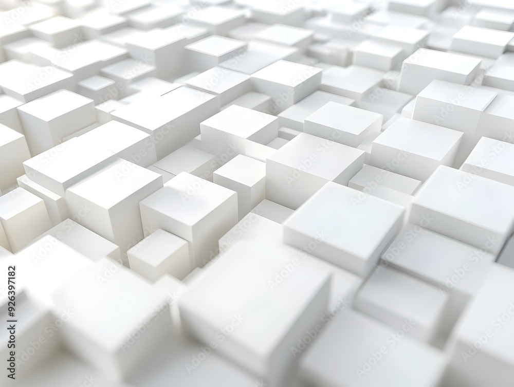 Captivating Grid of Layered Squares with Subtle Depth and Soft Shadows Captivating Grid of Layered Squares with Subtle Depth and Soft Shadows